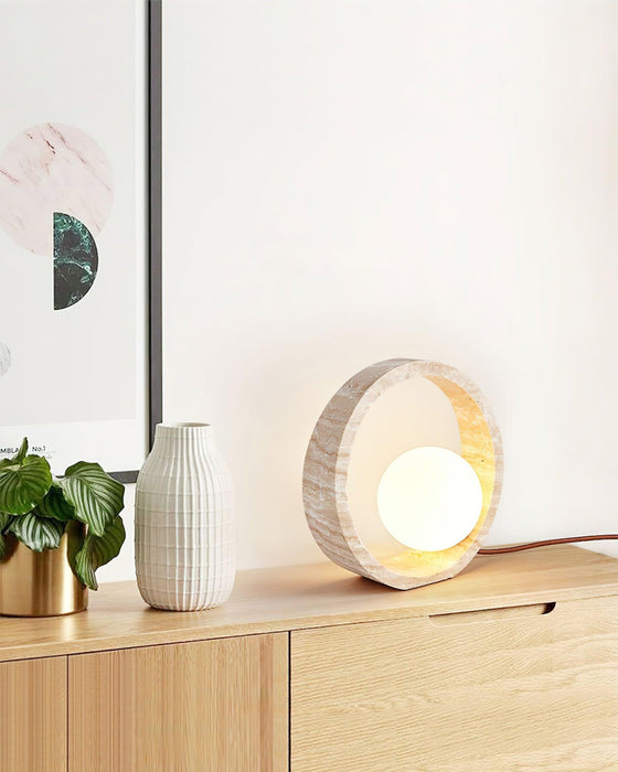 Q Circle Table Lamp-DWHOME