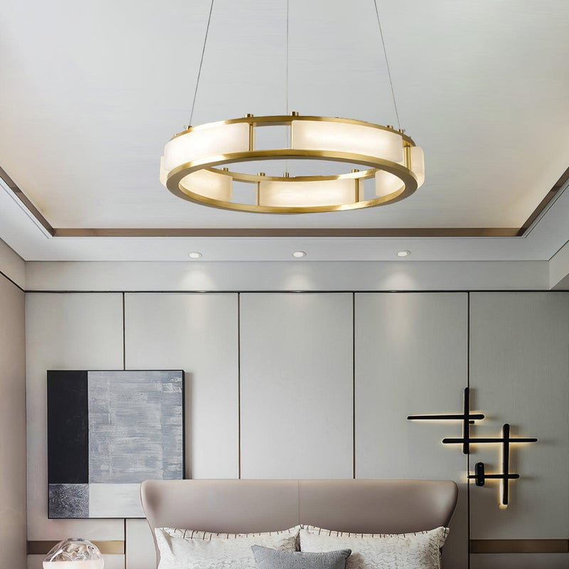 Qatar Alabaster Chandelier-DWHOME