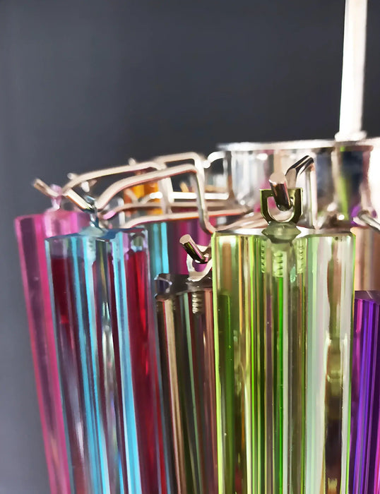 Quadriedri Murano Prisms Multicolored Chandelier-DWHOME