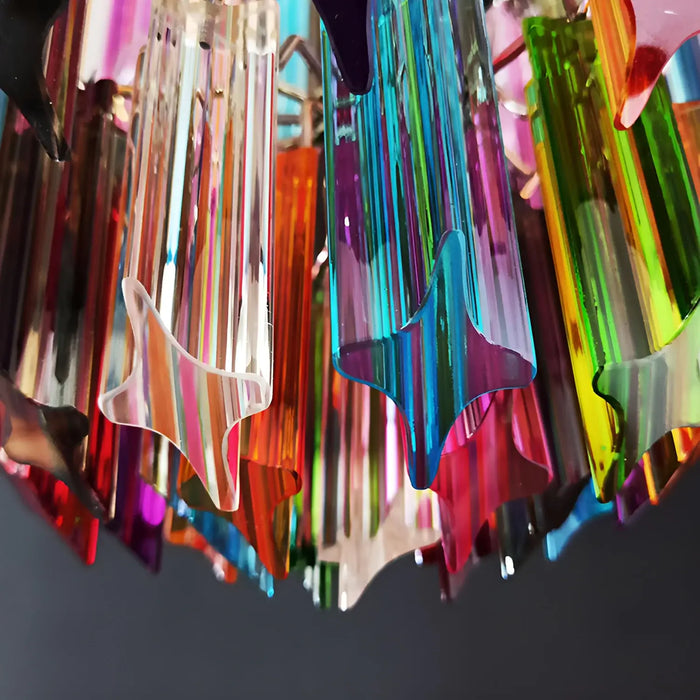 Quadriedri Murano Prisms Multicolored Chandelier-DWHOME