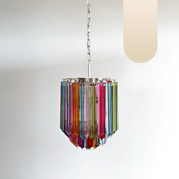 Quadriedri Murano Prisms Multicolored Chandelier-DWHOME