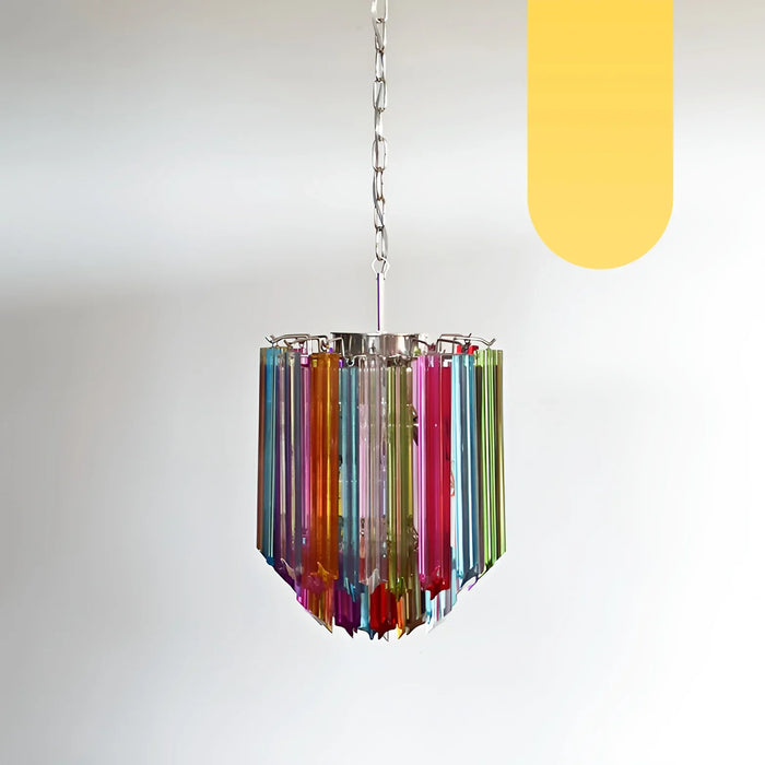 Quadriedri Murano Prisms Multicolored Chandelier-DWHOME