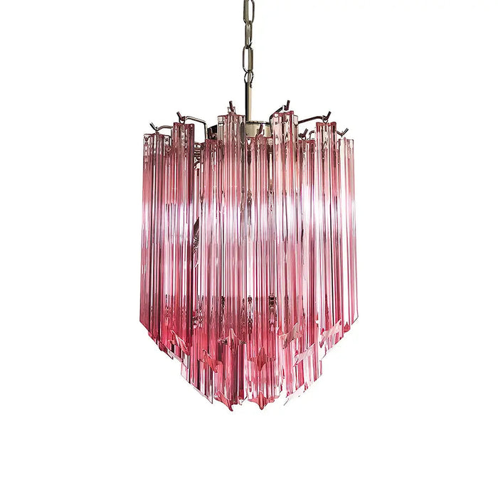 Quadriedri Murano Prisms Pink Chandelier-DWHOME