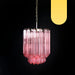 Quadriedri Murano Prisms Pink Chandelier-DWHOME