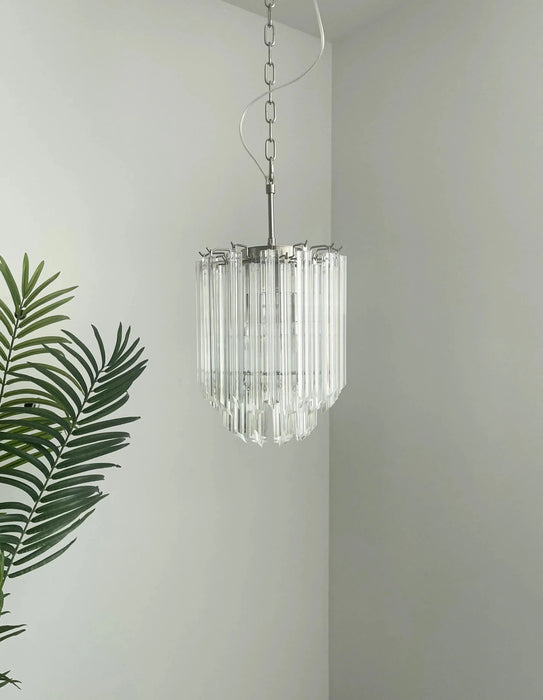 Quadriedri Murano Prisms Transparant Chandelier-DWHOME