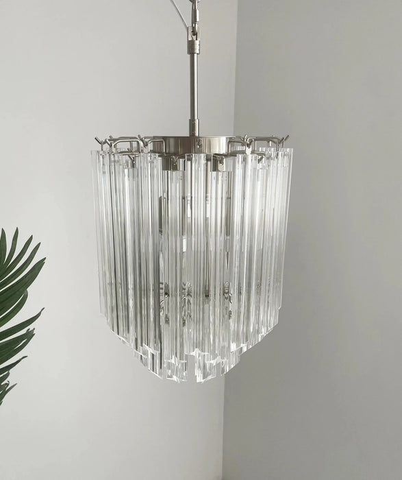 Quadriedri Murano Prisms Transparant Chandelier-DWHOME