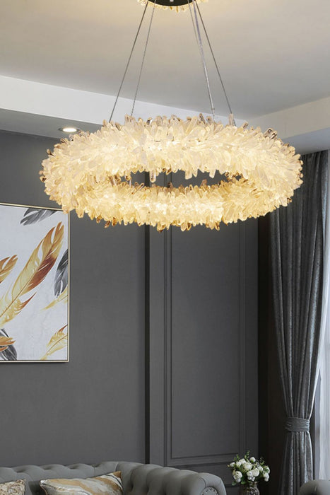 Quartz Crystal Chandelier-DWHOME