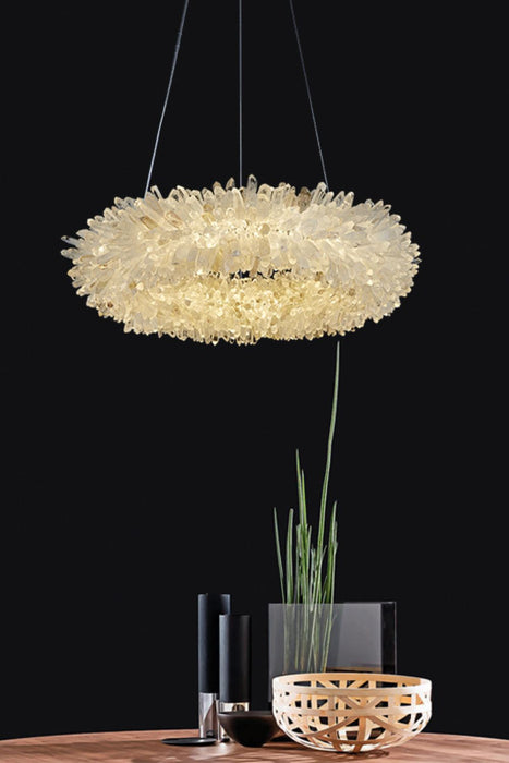 Quartz Crystal Chandelier-DWHOME