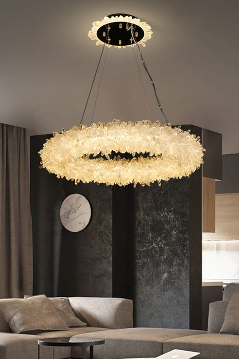Quartz Crystal Chandelier-DWHOME