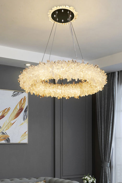 Quartz Crystal Chandelier-DWHOME