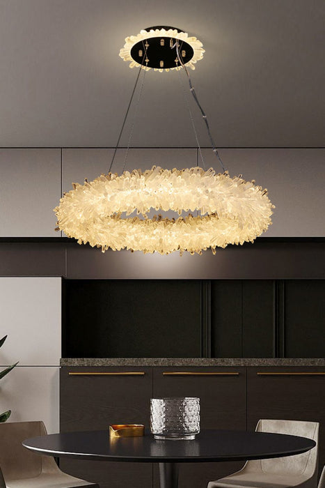 Quartz Crystal Chandelier-DWHOME