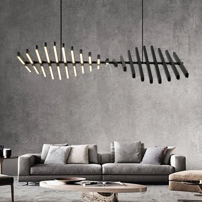 Radiel Modern Led Chandelier with Remote Control.