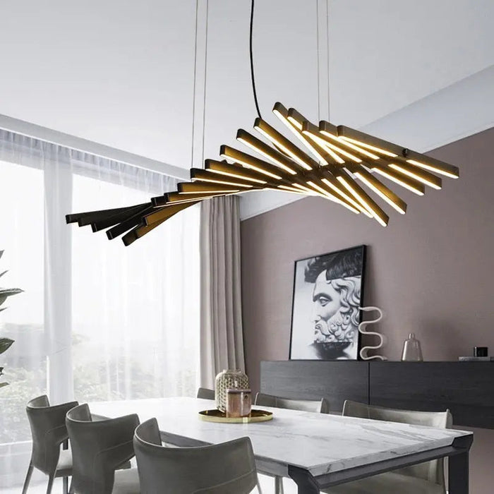 Radiel Modern Led Chandelier with Remote Control.