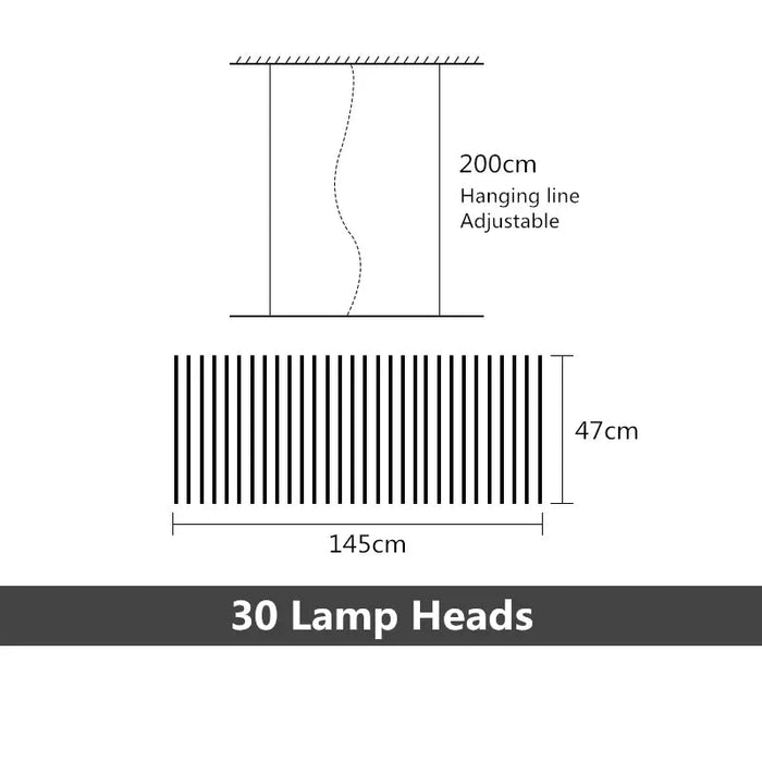 Radiel Modern Led Chandelier with Remote Control.