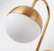 Ragnoku Yellow Copper Round Globe Wall Lamp.