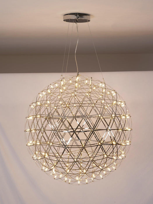 Silver Spark Ball Pendant Light