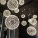 Gold Spark Ball Pendant Light-DWHOME