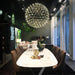 Silver Spark Ball Pendant Light.