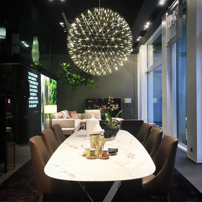 Gold Spark Ball Pendant Light-DWHOME