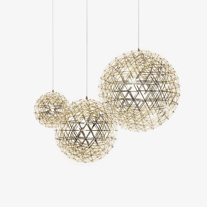 Gold Spark Ball Pendant Light-DWHOME