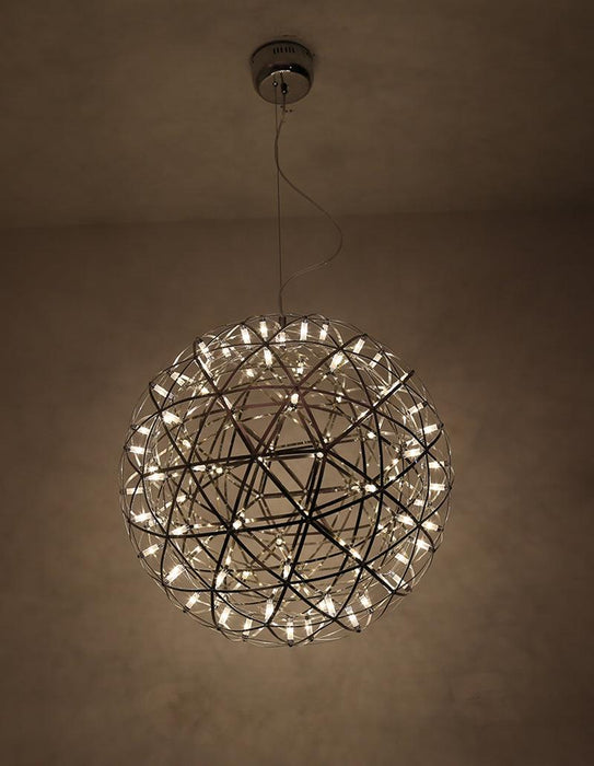 Silver Spark Ball Pendant Light