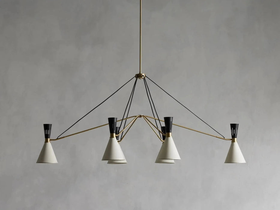 Ramsey 6-Light Linear Chandelier-DWHOME