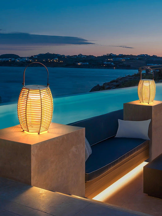 Lantern Built-in Battery Table Lamp-DWHOME