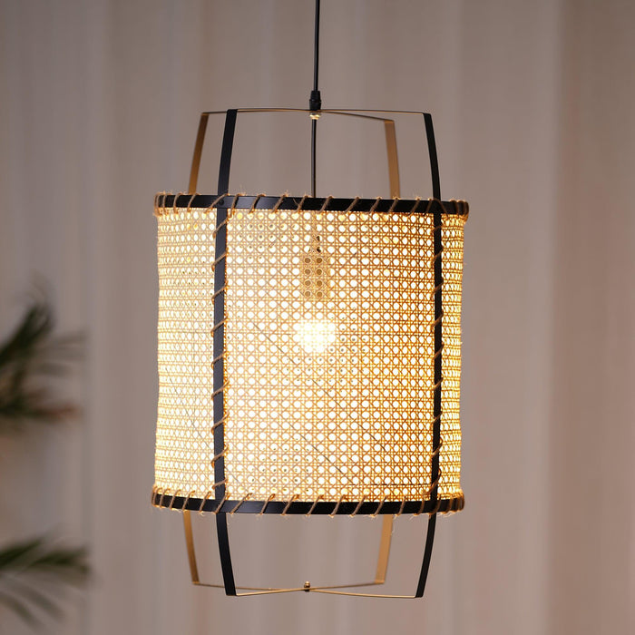 Rattan Cane Pendant Light-DWHOME