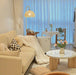 Rattan Arch Floor Lamp-DWHOME