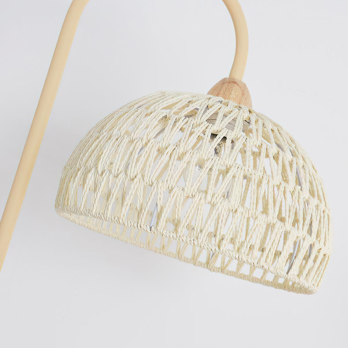 Rattan Arch Floor Lamp