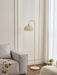Rattan Arch Floor Lamp-DWHOME