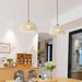 Rattan Arch Pendant Lamp.