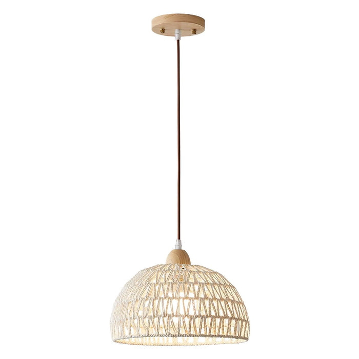 Rattan Arch Pendant Lamp.