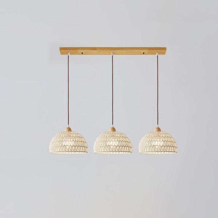 Rattan Arch Pendant Lamp.