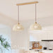 Rattan Arch Pendant Lamp.