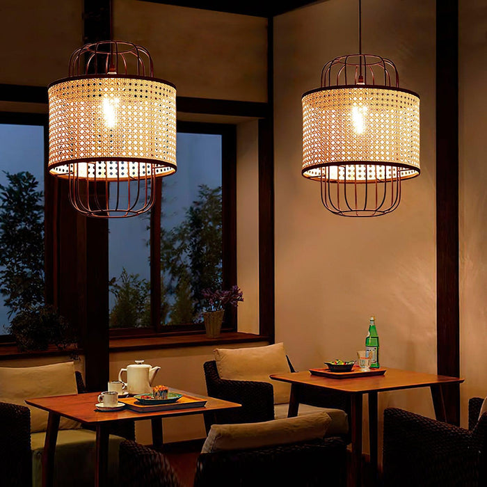 Rattan Aru Pendant Lamp-DWHOME