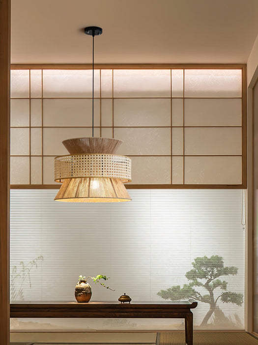 Rattan Bamboo Pendant Lamp.