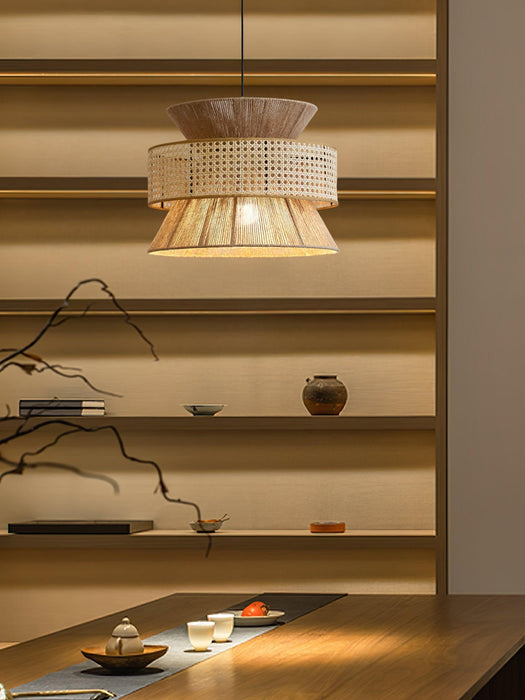 Rattan Bamboo Pendant Lamp-DWHOME