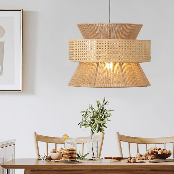 Rattan Bamboo Pendant Lamp.