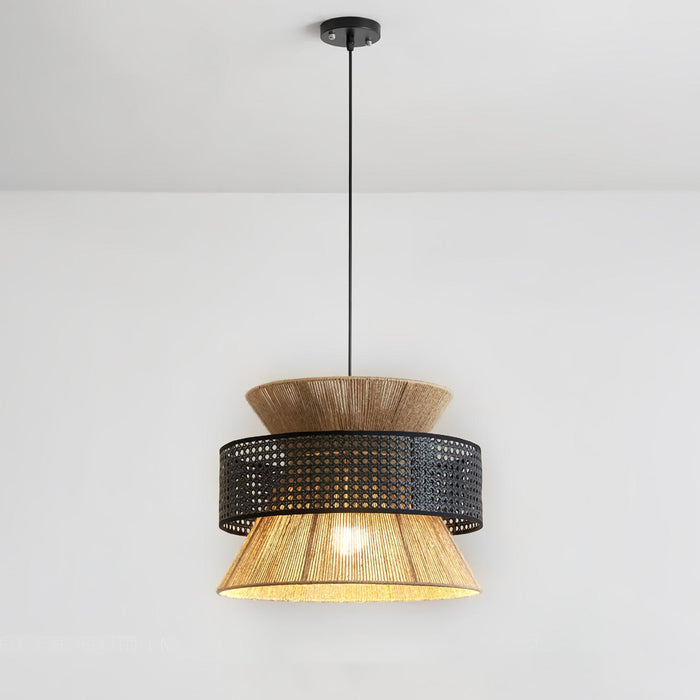 Rattan Bamboo Pendant Lamp-DWHOME