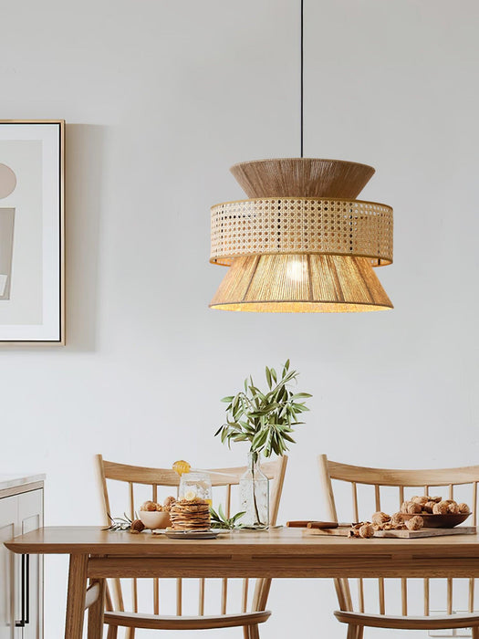 Rattan Bamboo Pendant Lamp-DWHOME