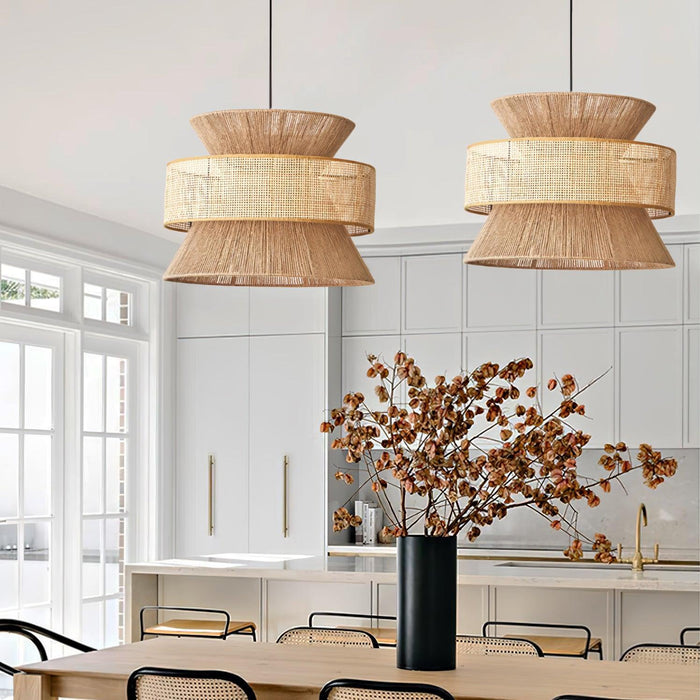 Rattan Bamboo Pendant Lamp-DWHOME