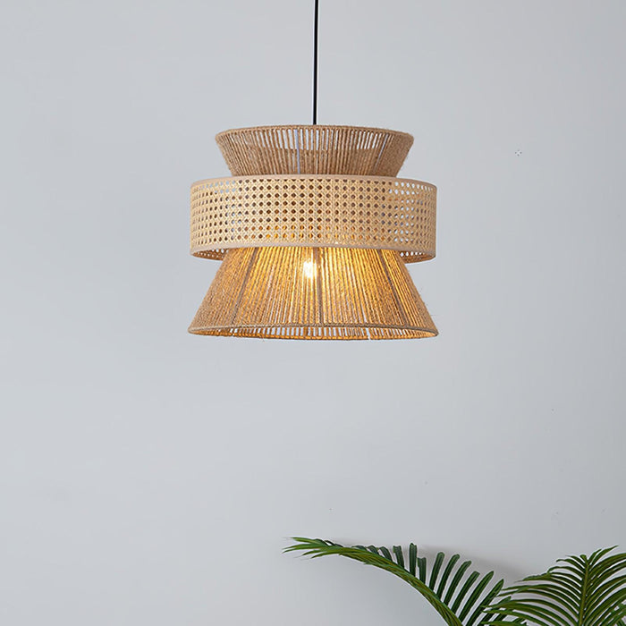 Rattan Bamboo Pendant Lamp-DWHOME