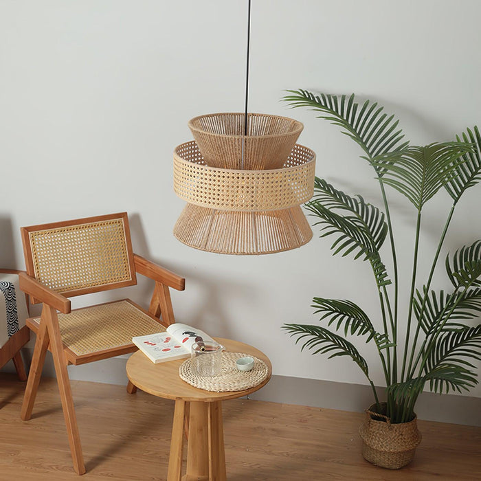 Rattan Bamboo Pendant Lamp-DWHOME