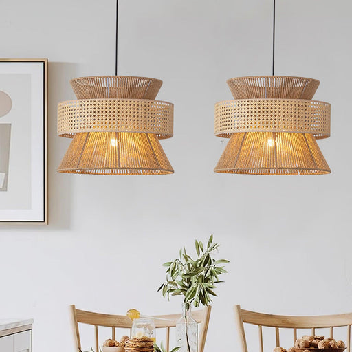 Rattan Bamboo Pendant Lamp.