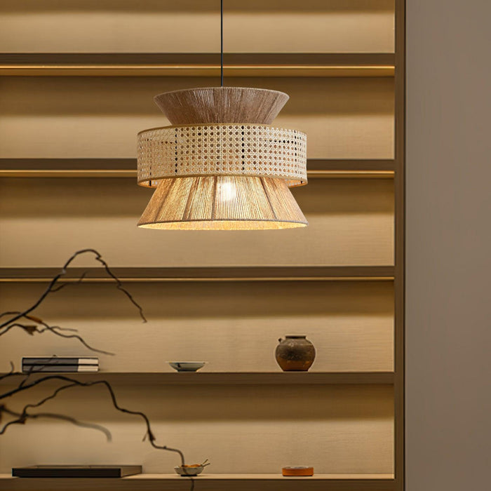 Rattan Bamboo Pendant Lamp.