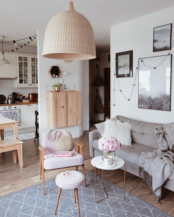 Rattan Pandent Light-DWHOME