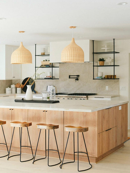 Rattan Pandent Light-DWHOME