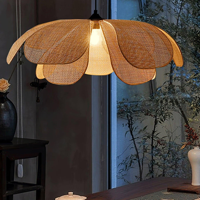 Rattan Petal Pendant Lamp - DWHOME