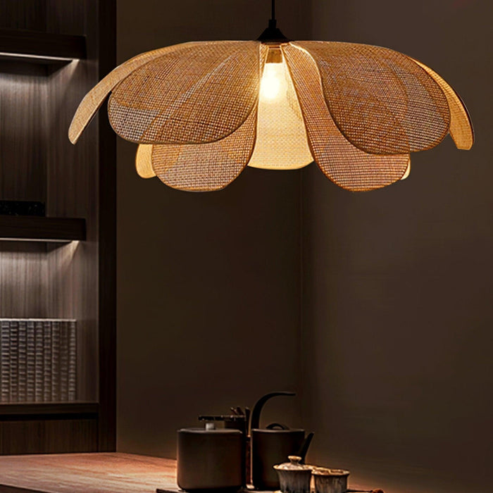 Rattan Petal Pendant Lamp - DWHOME